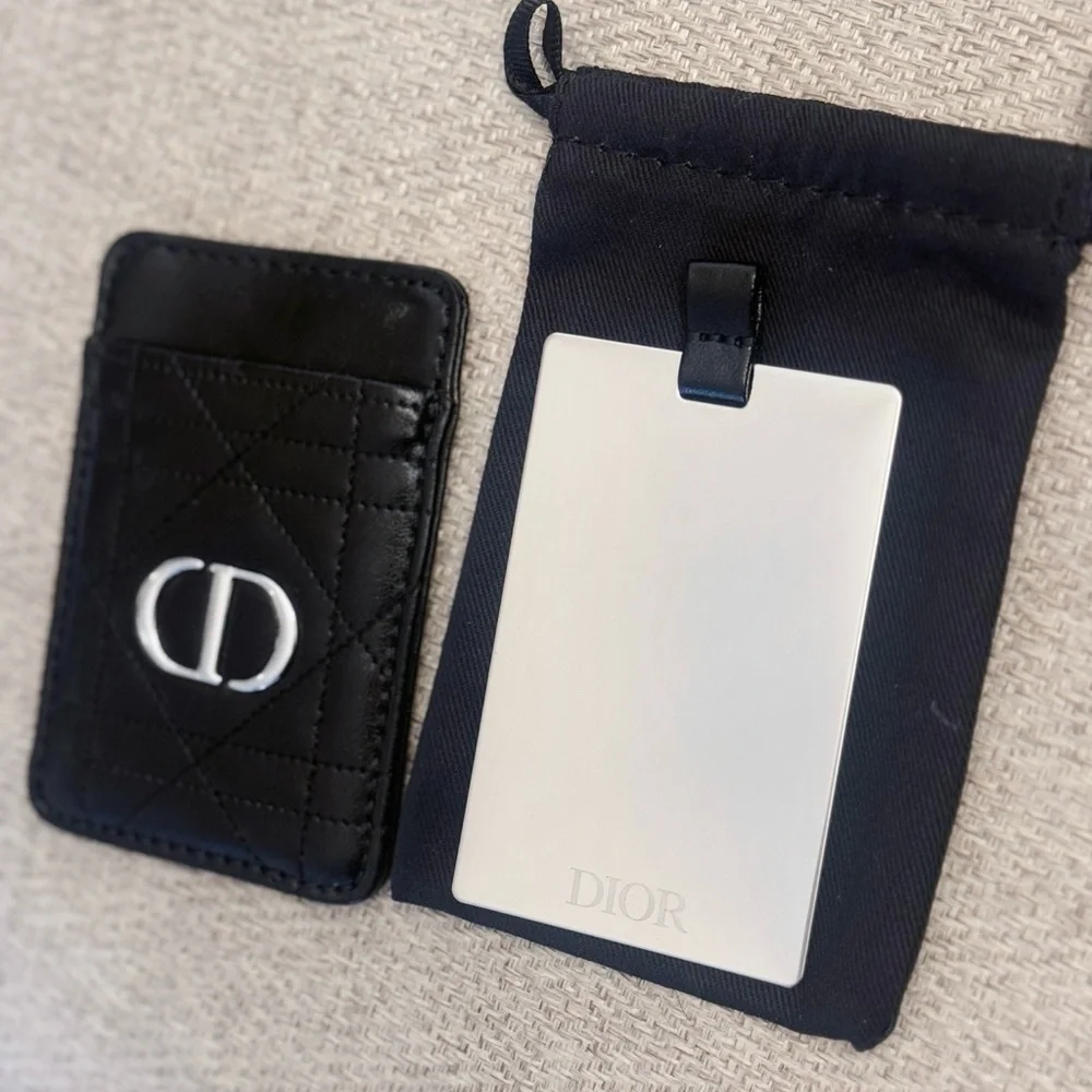 Dior Beauty Black Leather Mirror / Phone Case - Picture 6 of 6